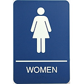 SN-ADA-5210 - ADA-Compliant Women's Room Sign, 6